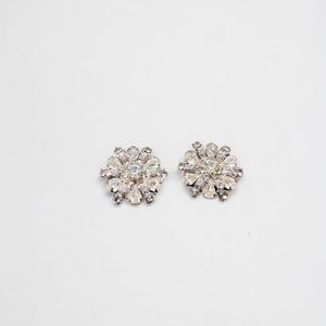 Vintage Clear Rhinestone Earrings
